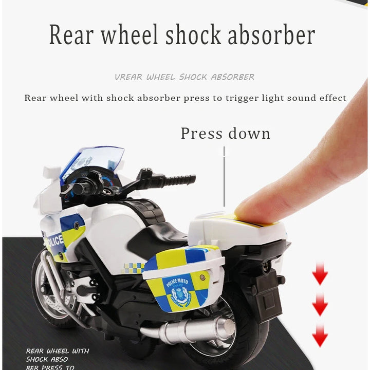 Alloy Motorcycle Model 1/14 Simulation Police