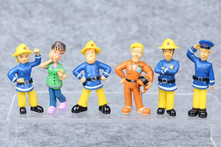 12Pcs/set Fireman Sam Cartoon