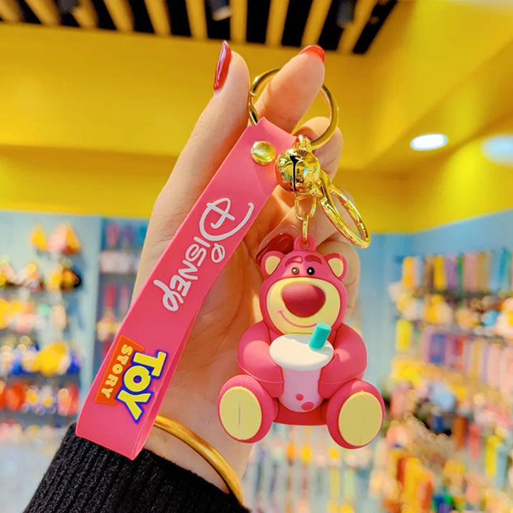 Disney Potato Head Keychains Toy Story Anime Buzz Lightyear Woody Lotso Keyring Collection Bag Car Accessory Christmas Gifts