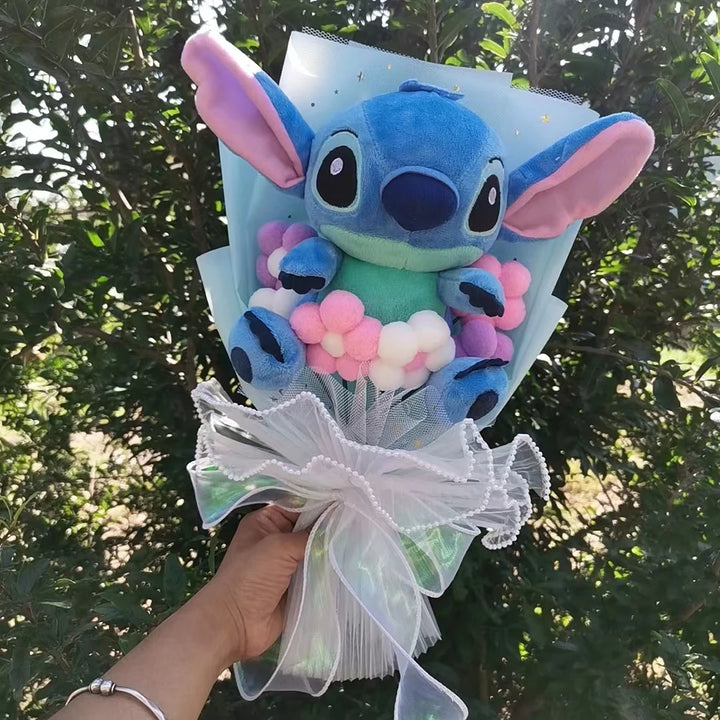 Bouquet Cartoon Lovely Lilo and Stitch  Valentine's Day