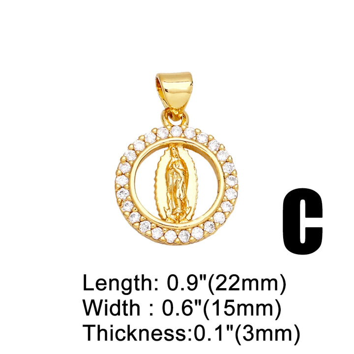 Virgin Mary Pendant for Necklace