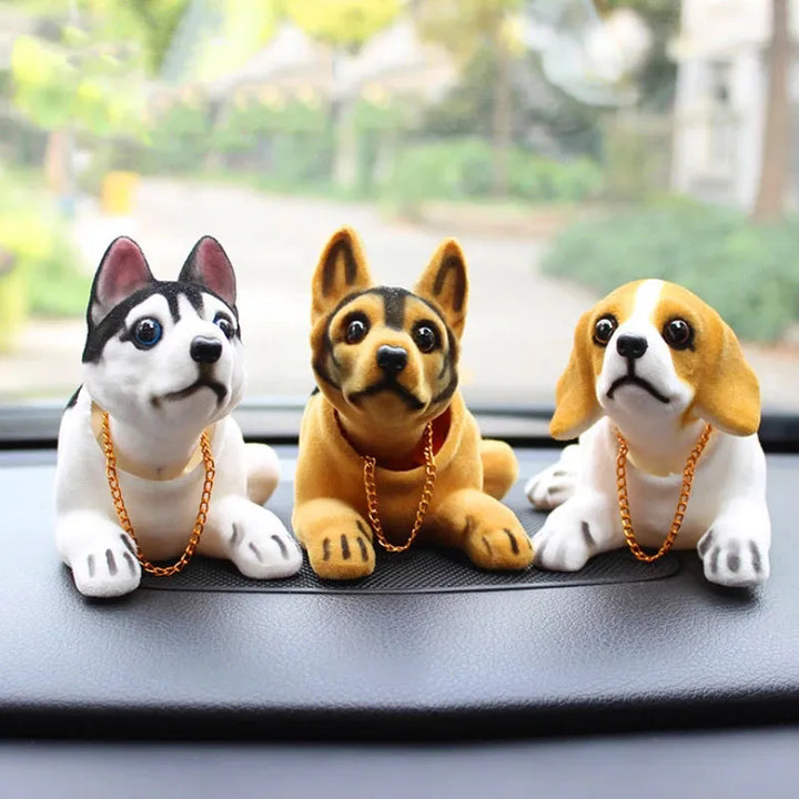 Car Ornaments Doll Husky Beagle