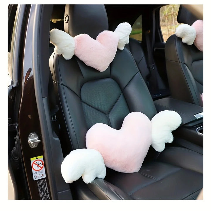 Love Wings Car Headrest Plush Love Neck Pillow