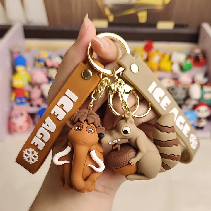 Ice age Keychains Manny Diego Sid Disney