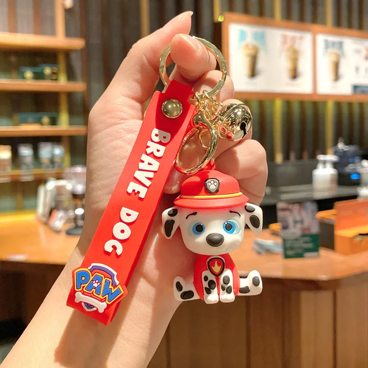 Puppy Woof Paw Team Keychain