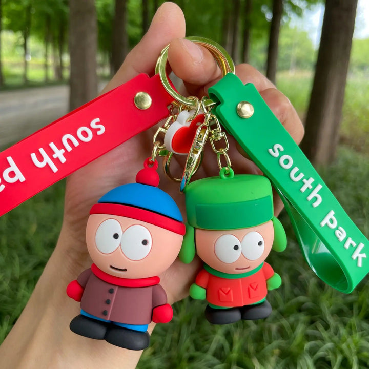 Cross border American Band South Park Keychain Sout Park Doll Couple Bag Pendant Small Gift Wholesale