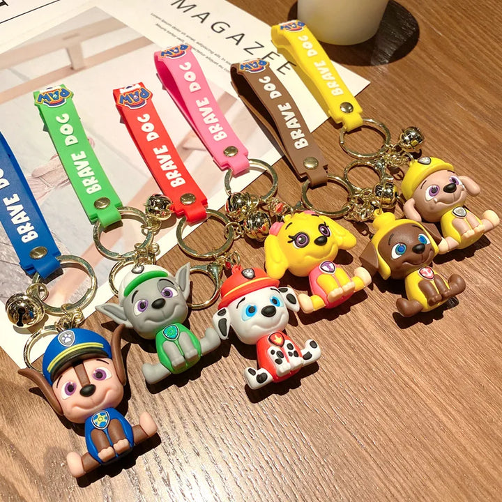 Puppy Woof Paw Team Keychain