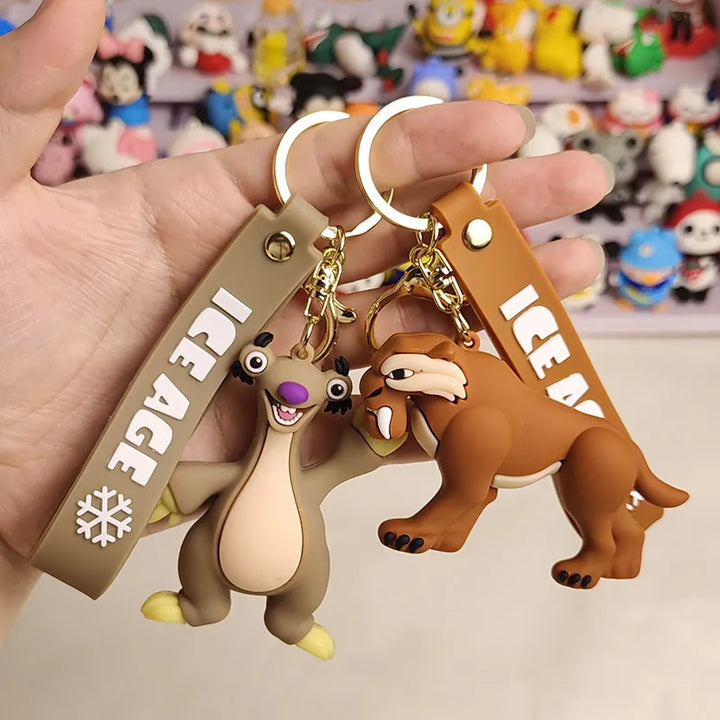 Ice age Keychains Manny Diego Sid Disney