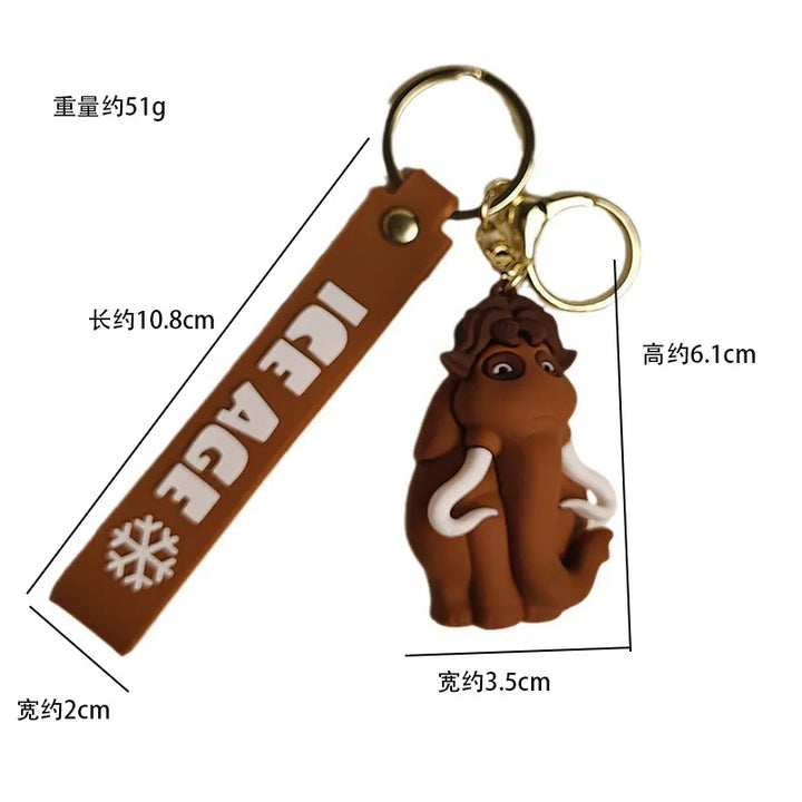 Ice age Keychains Manny Diego Sid Disney