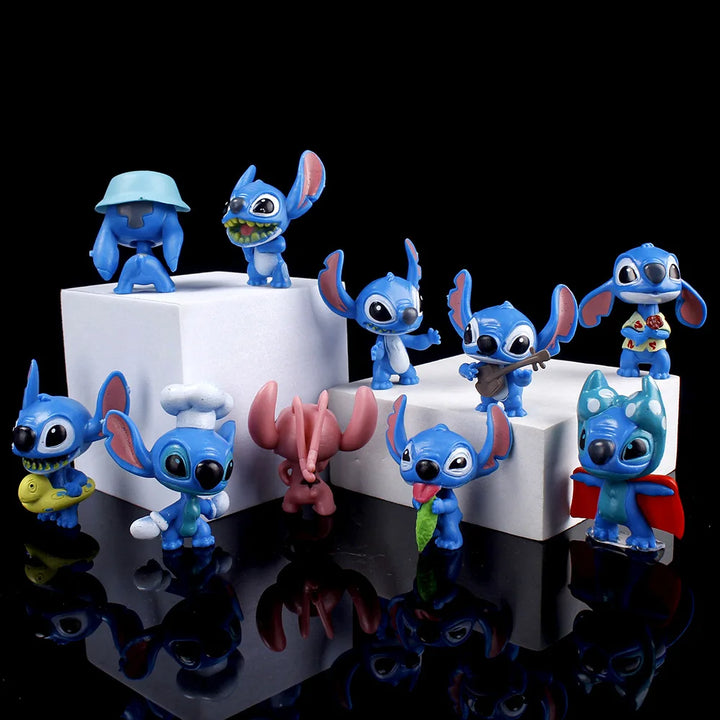 10Pcs/Set Disney Anime Lilo and Stitch