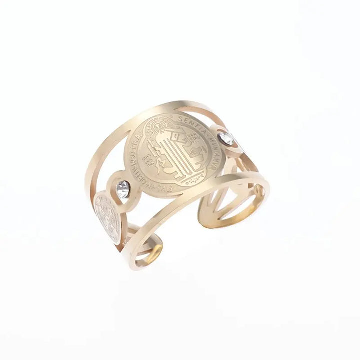 Saint Benedict Religious Ring Jewelry Gift