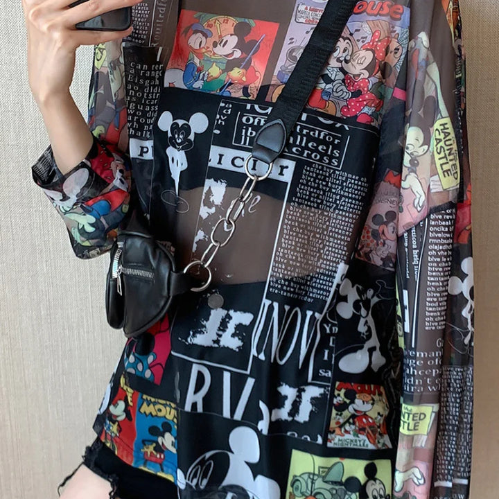 Mickey Mouse Brand Sun Protection Transparent