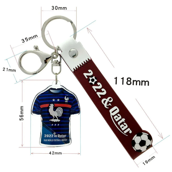 Football Star Keychain Messi Ronaldo Mbappe Neymar Preliminaries Peripheral Car Backpack Keyring Pendant Jewelry Man Women Gifts