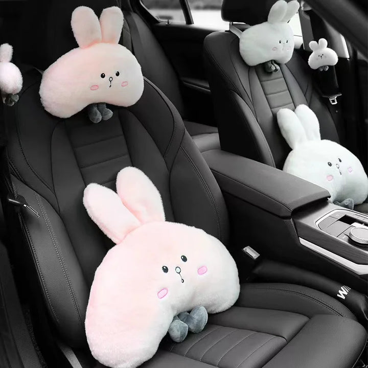 Pink Car Headrest Cushion Neck Pillow