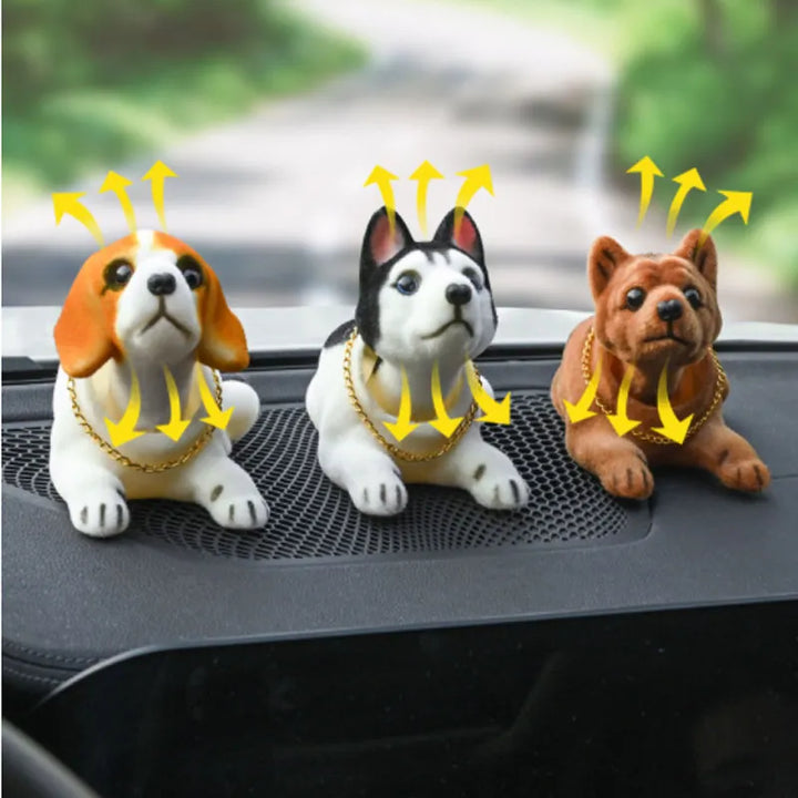 Car Ornaments Doll Husky Beagle