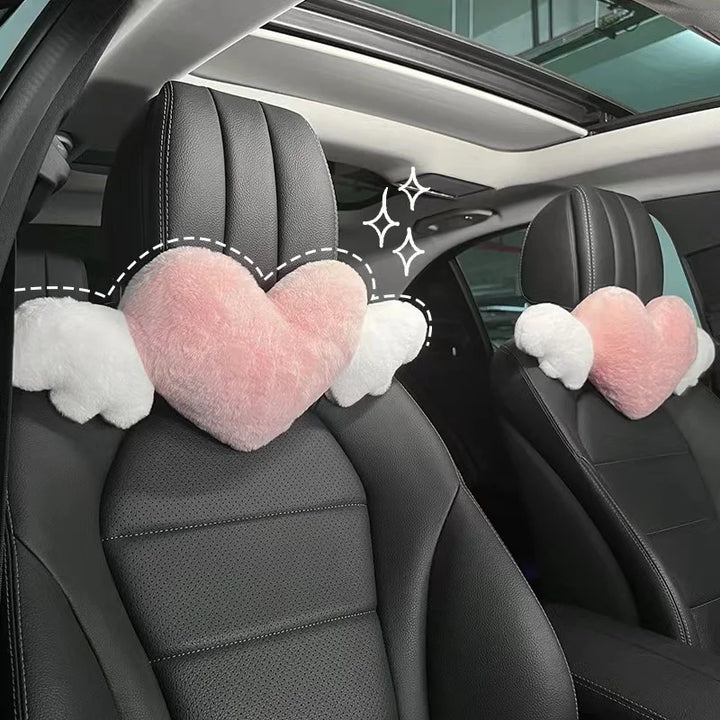 Pink Car Headrest Cushion Neck Pillow