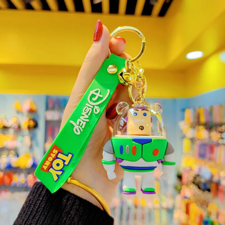 Disney Potato Head Keychains Toy Story Anime Buzz Lightyear Woody Lotso Keyring Collection Bag Car Accessory Christmas Gifts