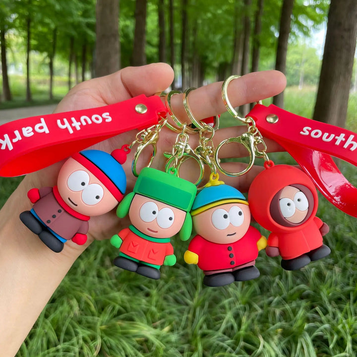 Cross border American Band South Park Keychain Sout Park Doll Couple Bag Pendant Small Gift Wholesale