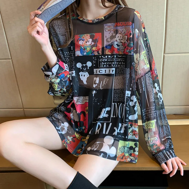 Mickey Mouse Brand Sun Protection Transparent