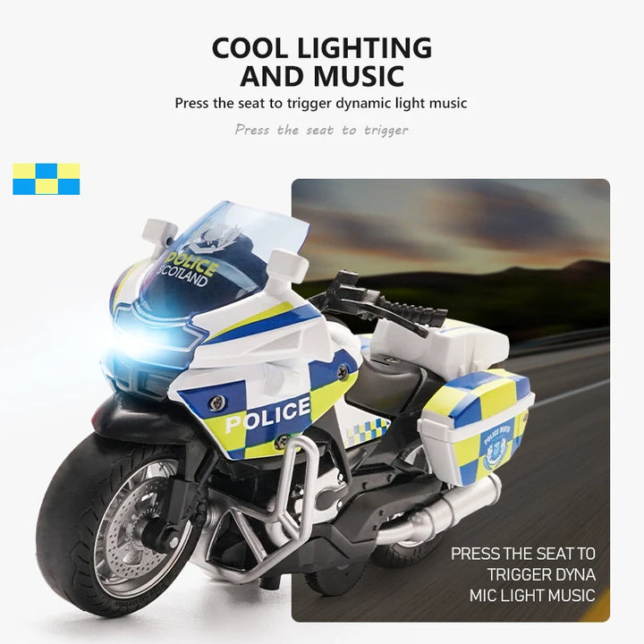 Alloy Motorcycle Model 1/14 Simulation Police