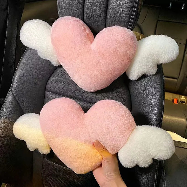 Pink Car Headrest Cushion Neck Pillow