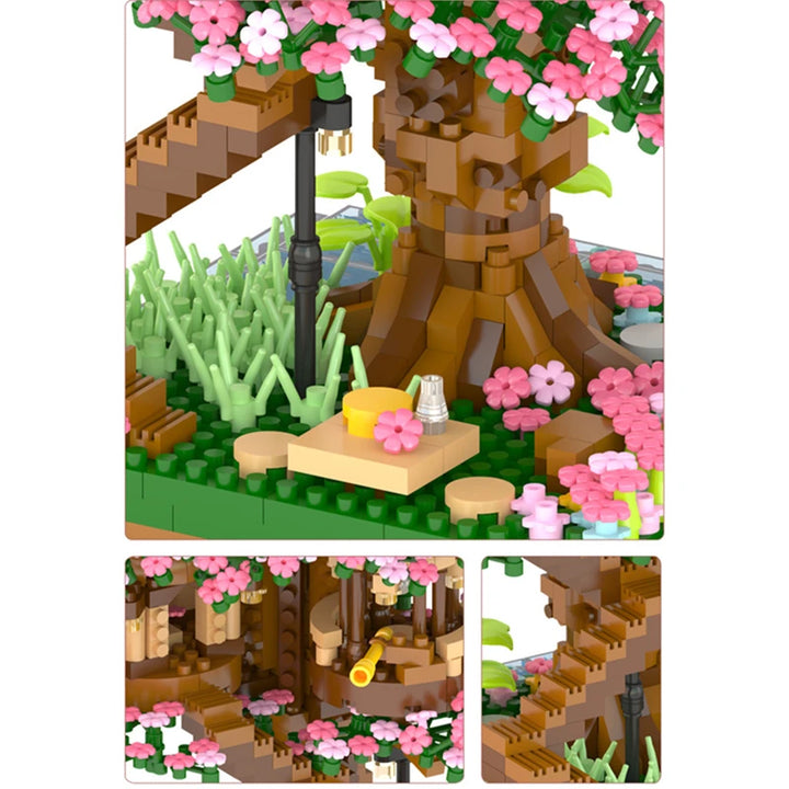 2138pcs DIY Tree House