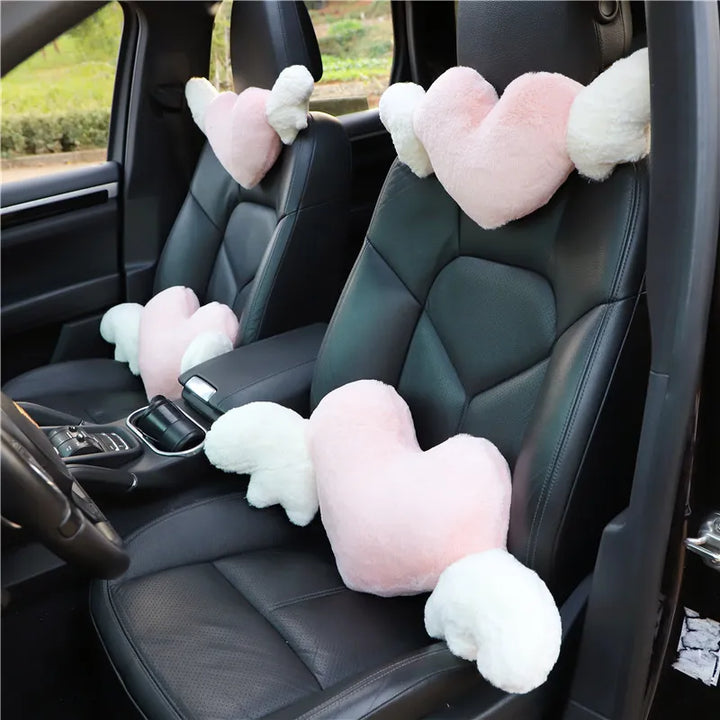 Love Wings Car Headrest Plush Love Neck Pillow