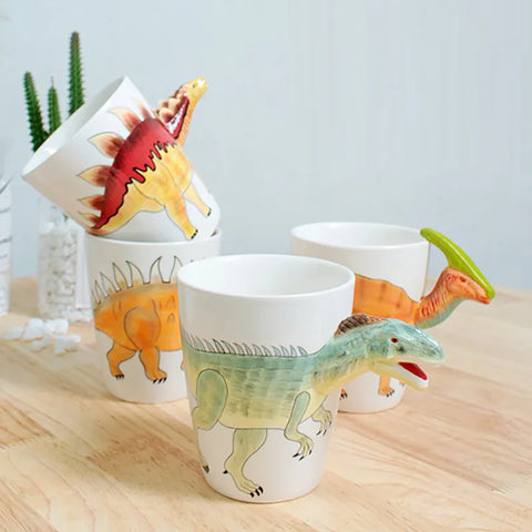 Dinosaur Shape Water Cup 3D Stereoscopic Animal Ceramic Coffee Cup