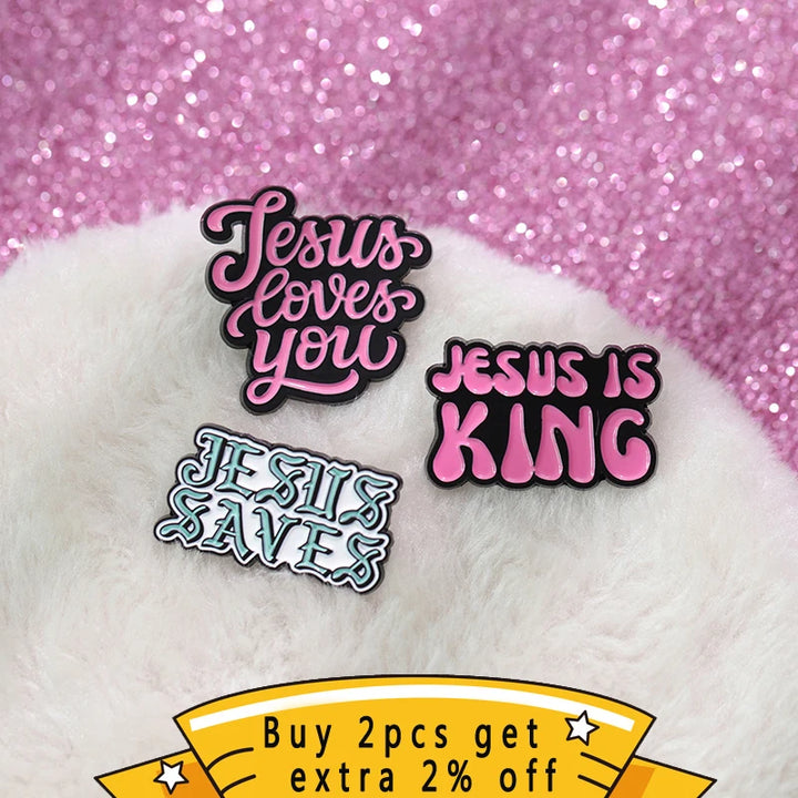 Jesus Pins Brooches