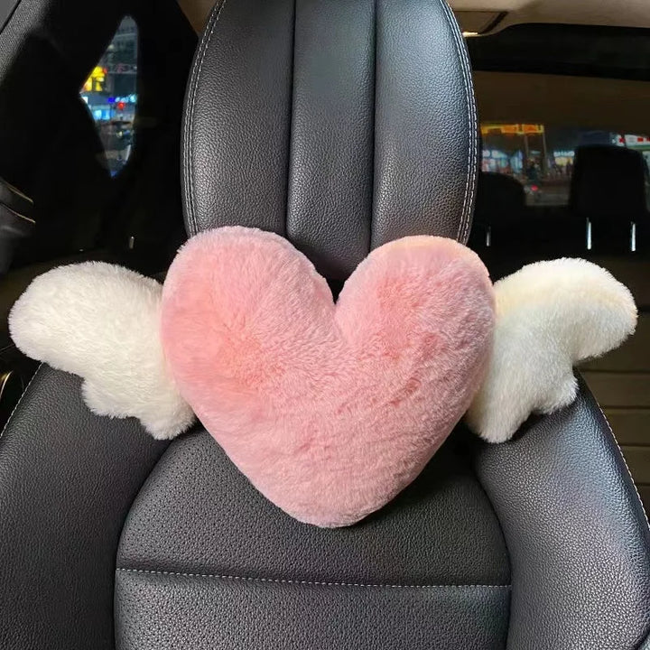 Pink Car Headrest Cushion Neck Pillow