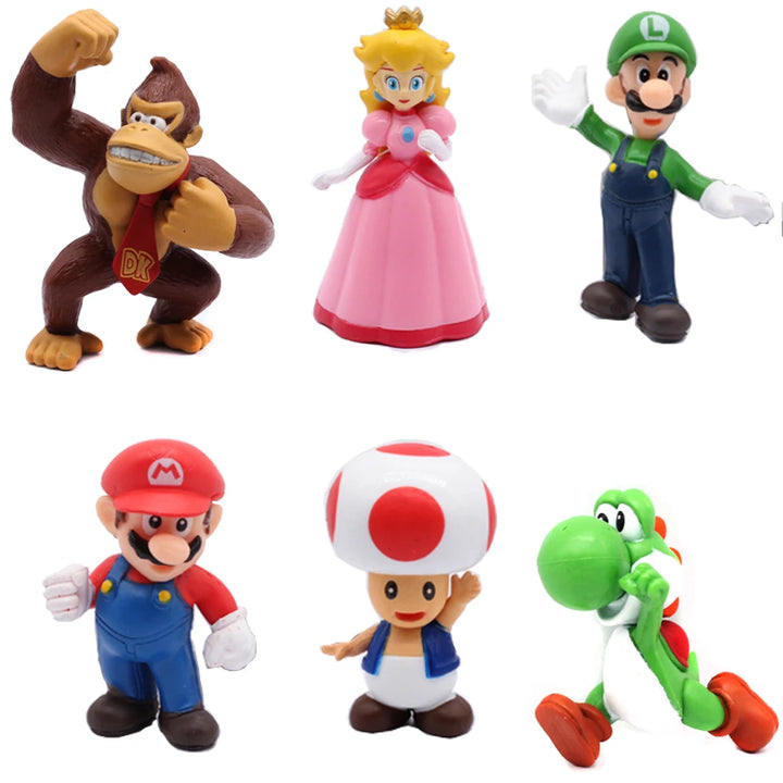 6pcs/set Super Mario Bros