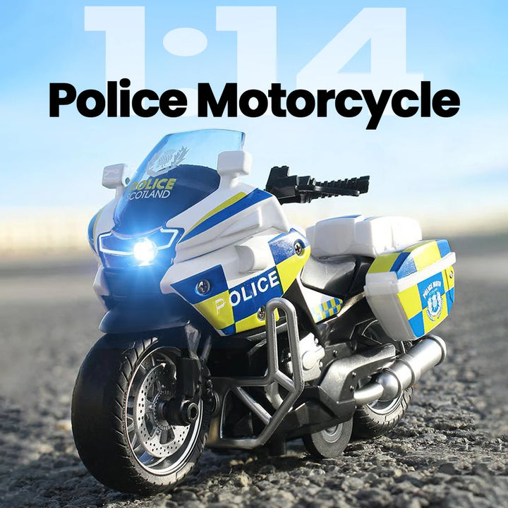 Alloy Motorcycle Model 1/14 Simulation Police